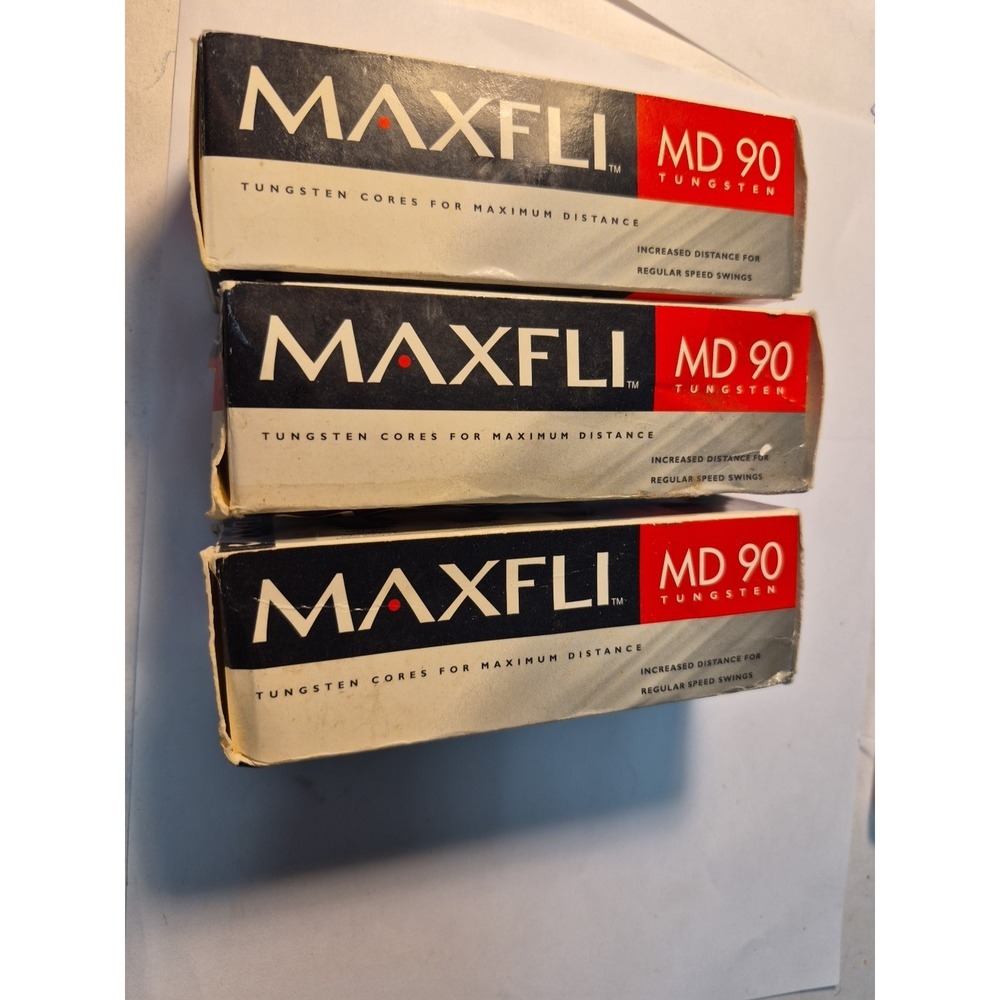 Maxfli MD90 Tungsten Core Golf Balls 3 Boxes 9 Balls Brand New In Box READ Descr